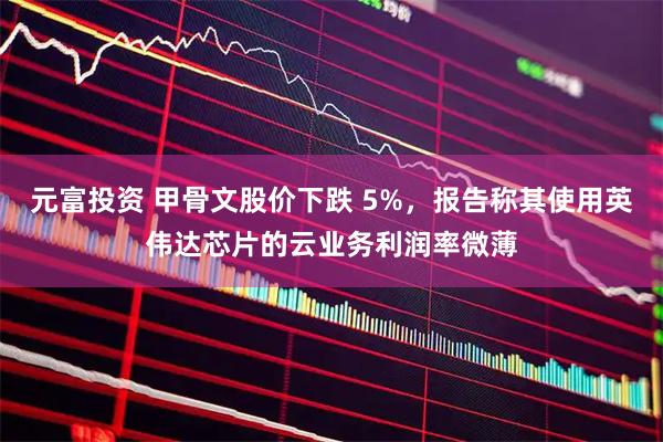 元富投资 甲骨文股价下跌 5%，报告称其使用英伟达芯片的云业务利润率微薄
